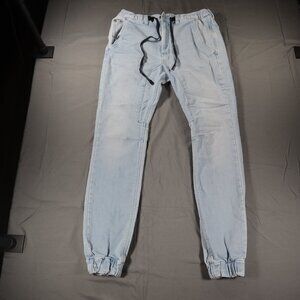 Bullhead Denim Co Men’s Skinny Size Small Jogger Denim Drawstring Waist